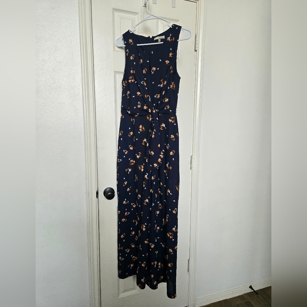 Jumpsuit- Navy, Floral, Sleeveless